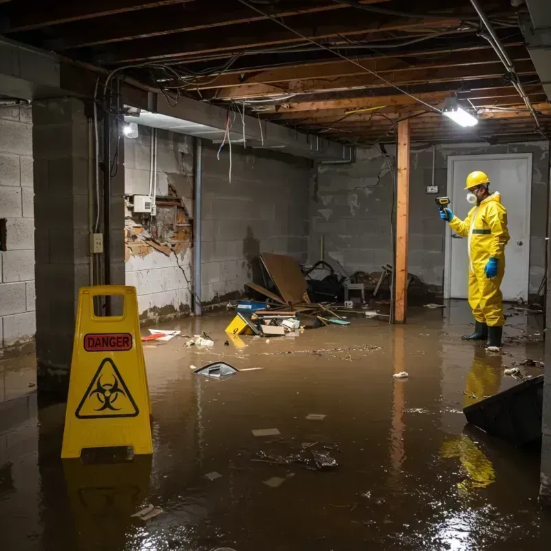 Flooded Basement Electrical Hazard in Riverview, FL Property